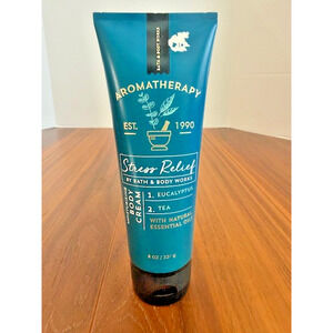 Bath & Body Works Aromatherapy STRESS RELIEF Eucalyptus Tea Body Cream 8oz
